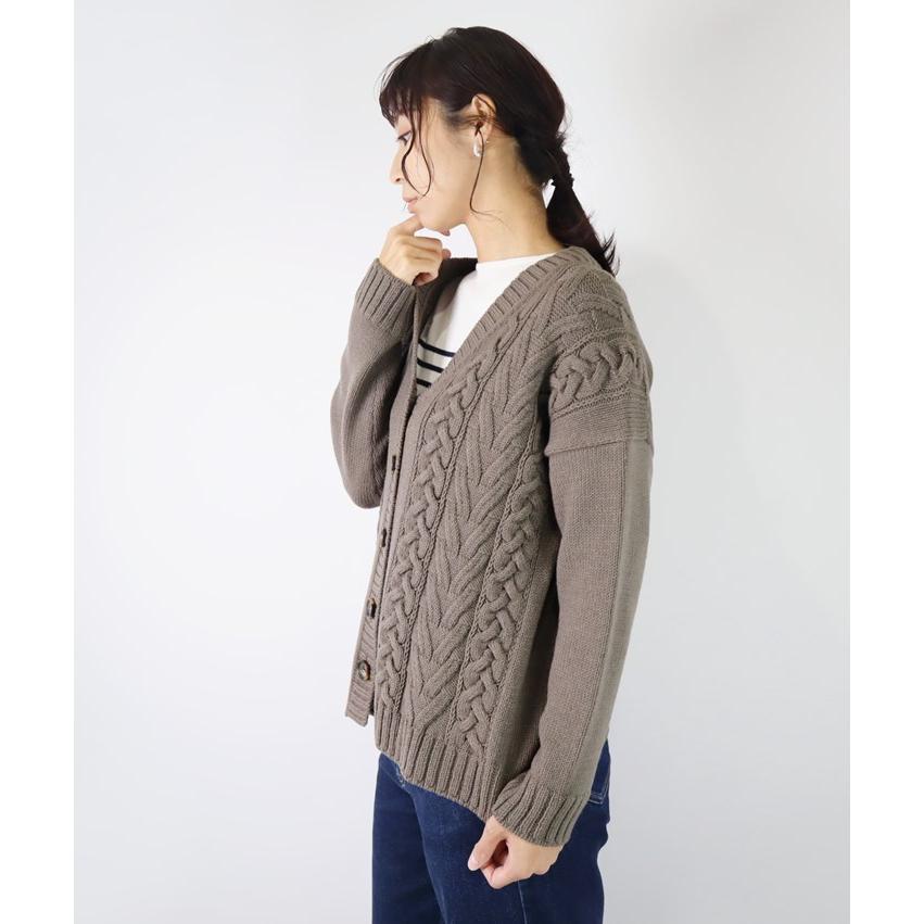 定価15万 MIUMIU リアルファー ケーブルニットカーディガン 2way 定価15万 MIUMIU リアルファー ケーブルニットカーディガン 2way