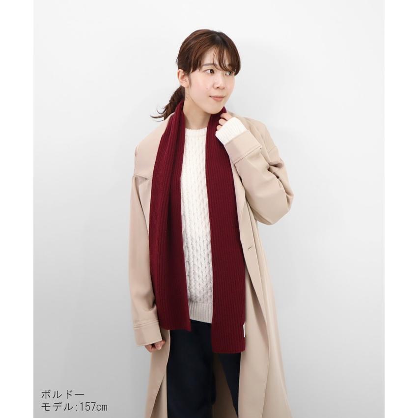 タグ付新品✨コロンボ　カシミヤ100% 極上品質　ボルドー　マフラー　イタリア カシミヤ100%大判無地ストール＜ボルドー＞ | Maria Rouk（マリアルーク）