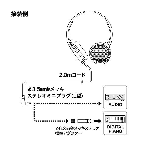 audio-technica 楽器用モニターヘッドホン ATH-EP300 BK｜yafuu-tosa｜06