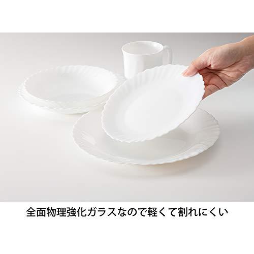 iwaki(イワキ) 耐熱ガラス 食器 耐熱皿 強化ガラス食器 シルクホワイト 大皿 25cm 電子レンジ 食洗器対応 B22222ーJW｜yafuu-tosa｜06