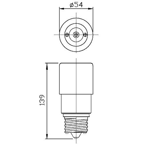 青山電陶　E39-E39 延長アダプター （100mm延長） 5個入｜yafuu-tosa｜02