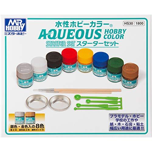 水性塗料セット GSIクレオス 水性ホビーカラー スターターセット 模型用塗料 HS30