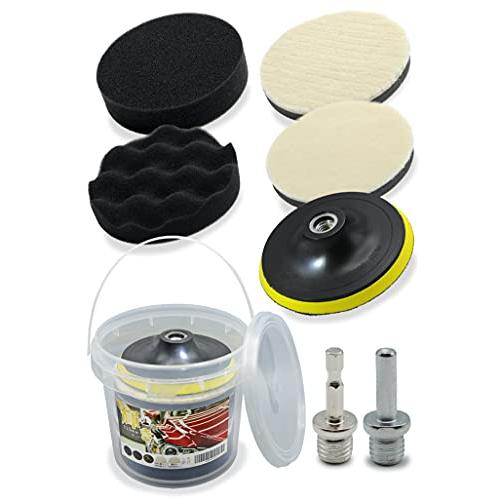 Pearl's ポリッシャー バフ 125mm 7点セット 六角軸 保管ケース付