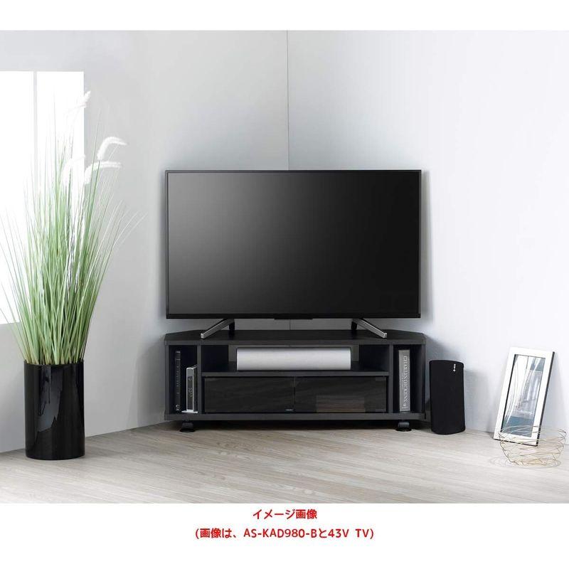 日本語版公式通販サイト 朝日木材加工 テレビ台 KAD style 43型 幅98? ブラック キャスター付き AS-KAD980-B