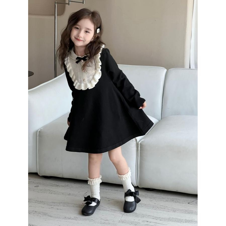ワンピース キッズ 子供服 ニットワンピース 女の子 ベビー 結婚式 