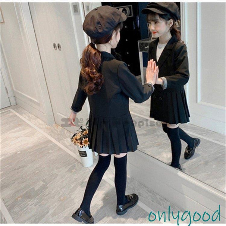 子供服 ワンピース 長袖 春秋 女の子 キッズワンピース  アウター チュニック 子供ドレス ジュニア ベビー服 女児 おしゃれ 可愛い 新品 150cm 160cmの画像