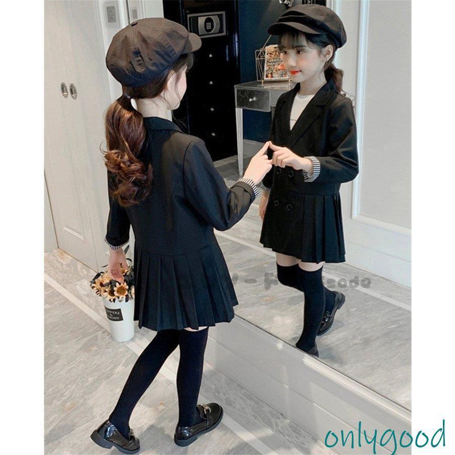 子供服 ワンピース 長袖 春秋 女の子 キッズワンピース  アウター チュニック 子供ドレス ジュニア ベビー服 女児 おしゃれ 可愛い 新品 150cm 160cmの画像