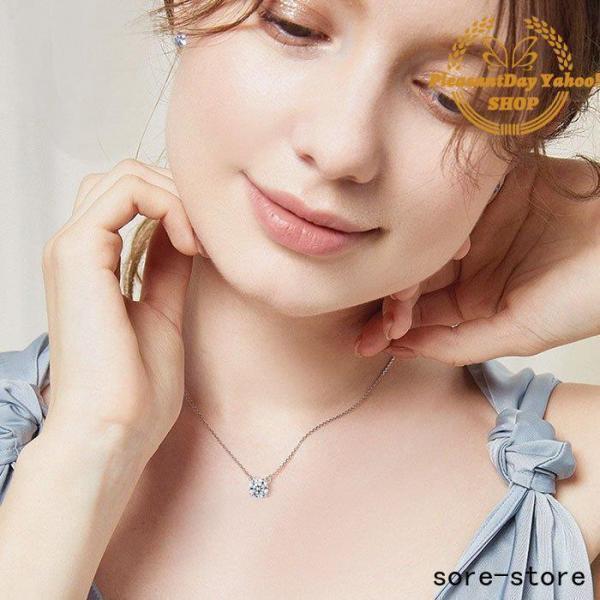 ネックレス レディース プレゼント 大粒1.0ct 一粒 CZ ネックレス 1カラット 重ね付け/彼女 妻 嫁 女性 誕生日プレゼント 記念日 20代30代40代50代_5