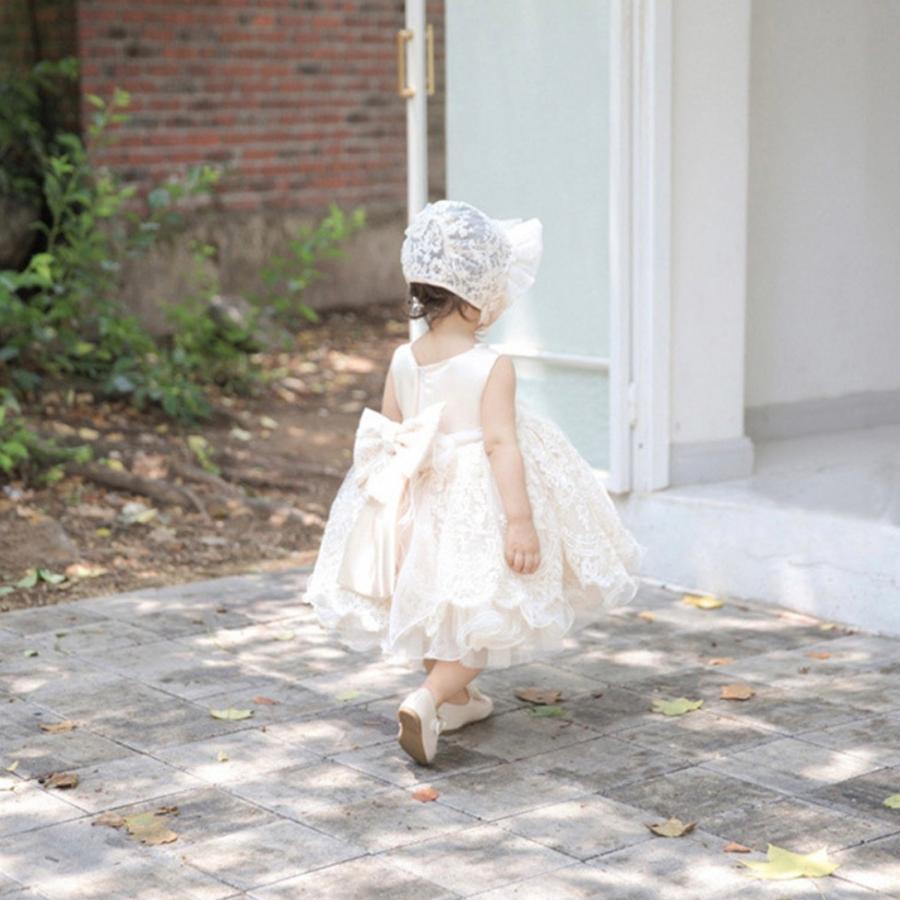 ドレス キッズ ワンピース ベビー キッズ 結婚式 ハーフバースデー 半袖 チュール レース 子供服 子ども服 女の子 1歳 誕生日 フォーマルの画像