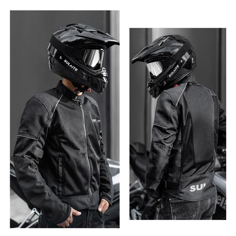 超激安新品 バイクジャケット　通気　メッシュジャケット ライダースジャケット　夏用　バイクウェア CE規格　CEレベル2　オートバイジャケット メンズ　男女兼用