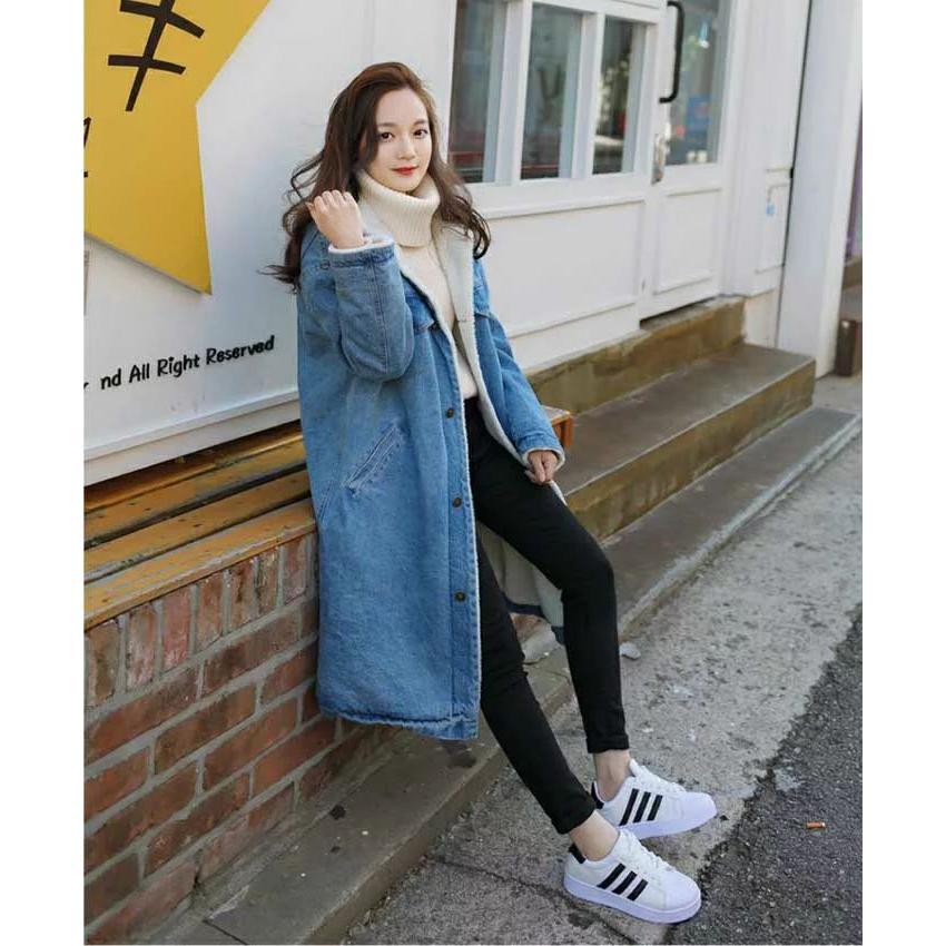 デニムジャケット デニムコート ボア　裏起毛　コート　裏ボアコート　ジャケット 大きいサイズ ボアジャケット デニム アウター レディース 新作　ゆったり | ブランド登録なし | 04