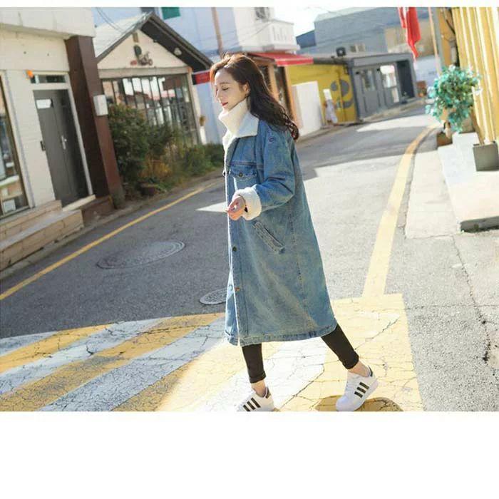 デニムジャケット デニムコート ボア　裏起毛　コート　裏ボアコート　ジャケット 大きいサイズ ボアジャケット デニム アウター レディース 新作　ゆったり | ブランド登録なし | 08