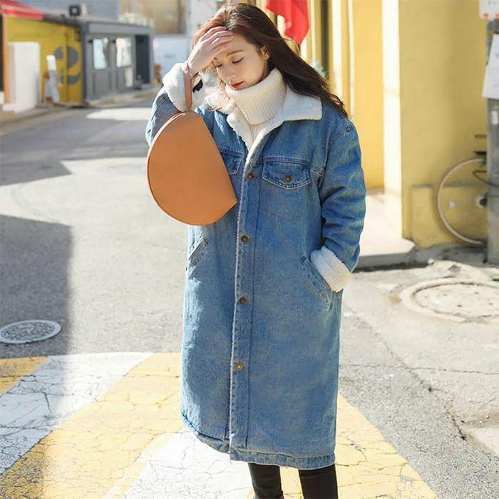 デニムジャケット デニムコート ボア　裏起毛　コート　裏ボアコート　ジャケット 大きいサイズ ボアジャケット デニム アウター レディース 新作　ゆったり | ブランド登録なし | 09