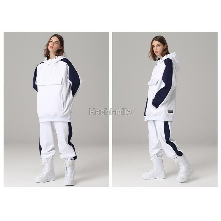 【国産】 スノーボードウェア 上下セット スキーウェア メンズ レディース パーカー パンツ 配色 おしゃれ スノーボード ジェンダーレス 【X2541679554】(16646円)