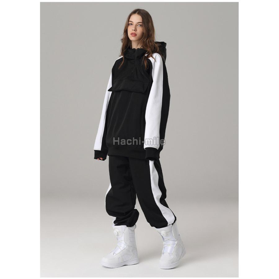 【国産】 スノーボードウェア 上下セット スキーウェア メンズ レディース パーカー パンツ 配色 おしゃれ スノーボード ジェンダーレス 【X2541679554】(16646円)