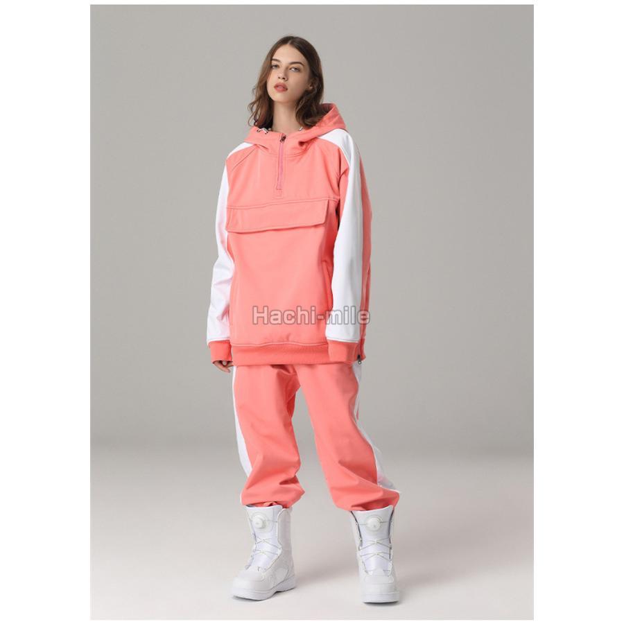 【国産】 スノーボードウェア 上下セット スキーウェア メンズ レディース パーカー パンツ 配色 おしゃれ スノーボード ジェンダーレス 【X2541679554】(16646円)