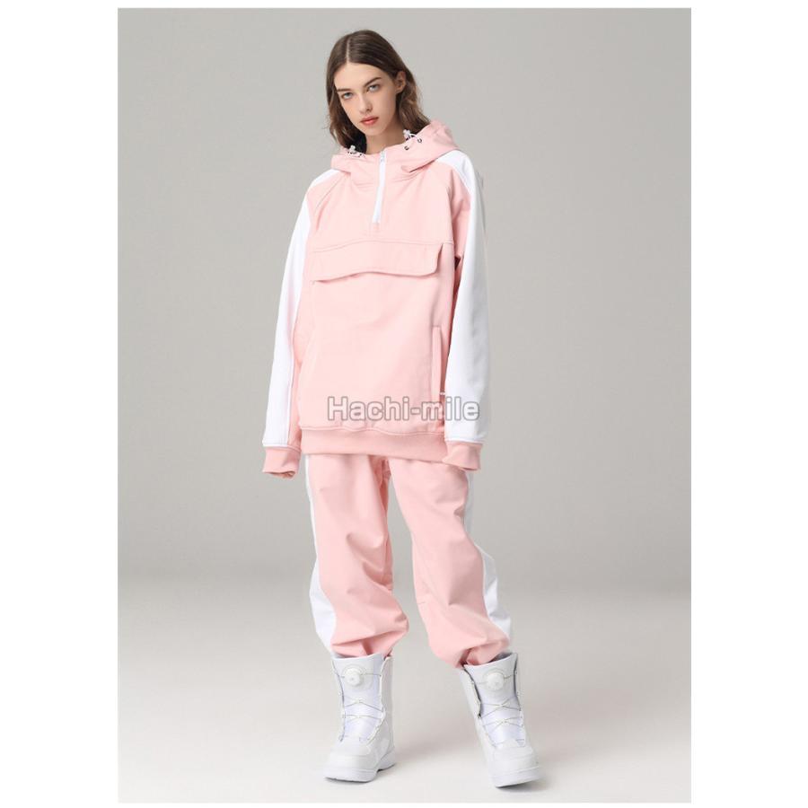 【国産】 スノーボードウェア 上下セット スキーウェア メンズ レディース パーカー パンツ 配色 おしゃれ スノーボード ジェンダーレス 【X2541679554】(16646円)