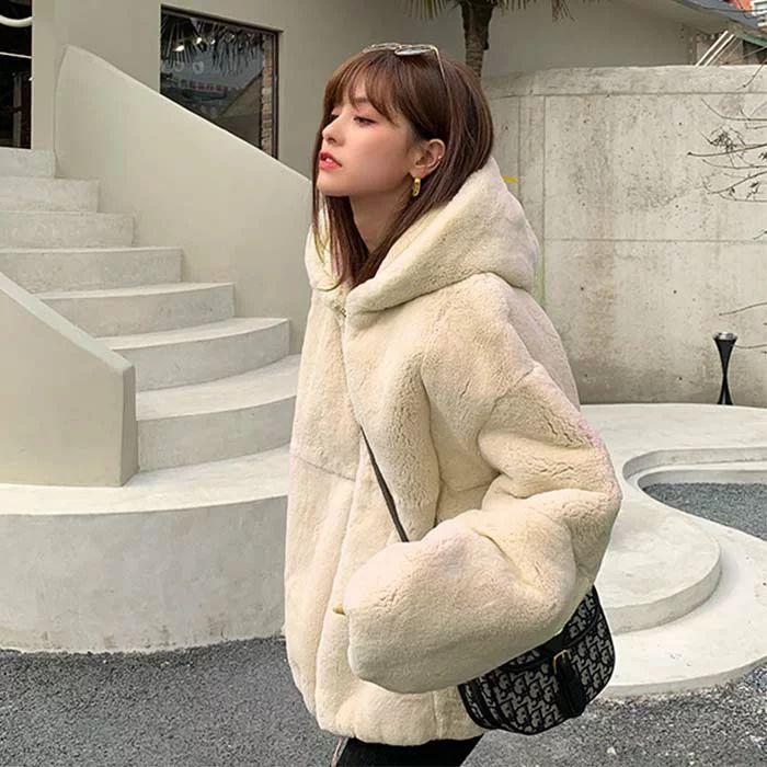 ファーパーカー パーカー フーディー レディース 秋冬 ふわふわボリュームファーパーカー アウター ショート丈 長袖 羽織 フェイクファー エコファー ジャケット | ブランド登録なし | 09