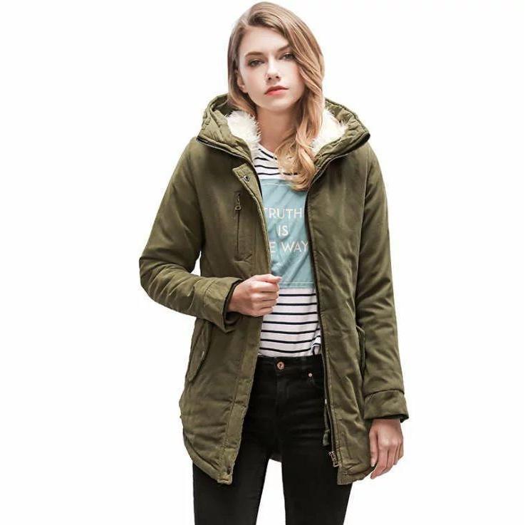 ファーコート 春 秋冬 モッズコート ミリタリーコート ジャケット フード付き ブルゾン レディース ボア付き 中綿あったか ジャンパー アウター 裏起毛 厚手 防 | ブランド登録なし