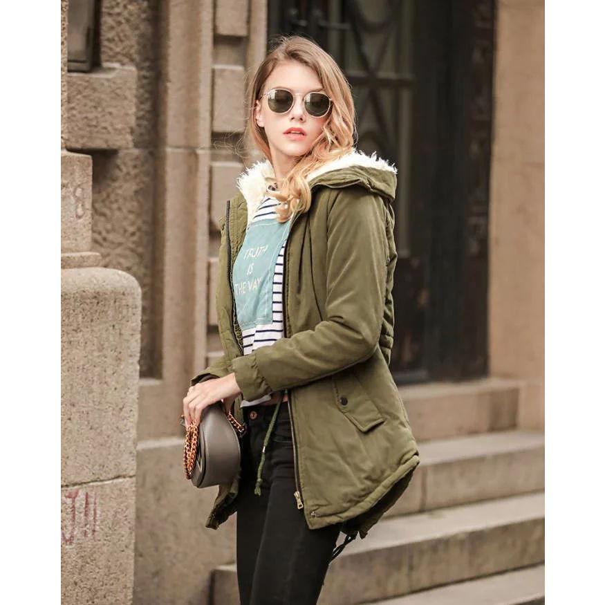 ファーコート 春 秋冬 モッズコート ミリタリーコート ジャケット フード付き ブルゾン レディース ボア付き 中綿あったか ジャンパー アウター 裏起毛 厚手 防 | ブランド登録なし | 07