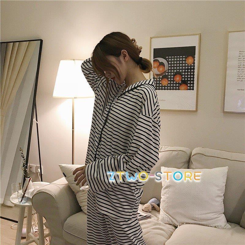 パジャマ レディース 前開き 春夏秋冬 長袖 ルームウェア 寝巻き 2点セット 綿 長ズボン シャツパジャマ 寝間着 部屋着 体型カバー 韓国風 可愛い 新品 | ブランド登録なし | 06