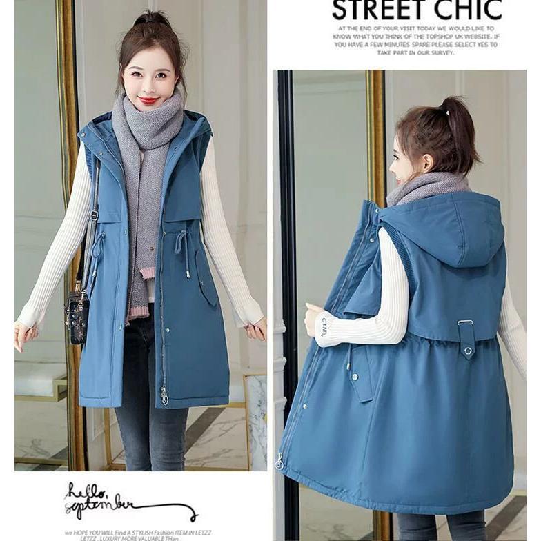 ベスト レディース 前開き 裏ボア ふわもこ もこもこ ロングベスト