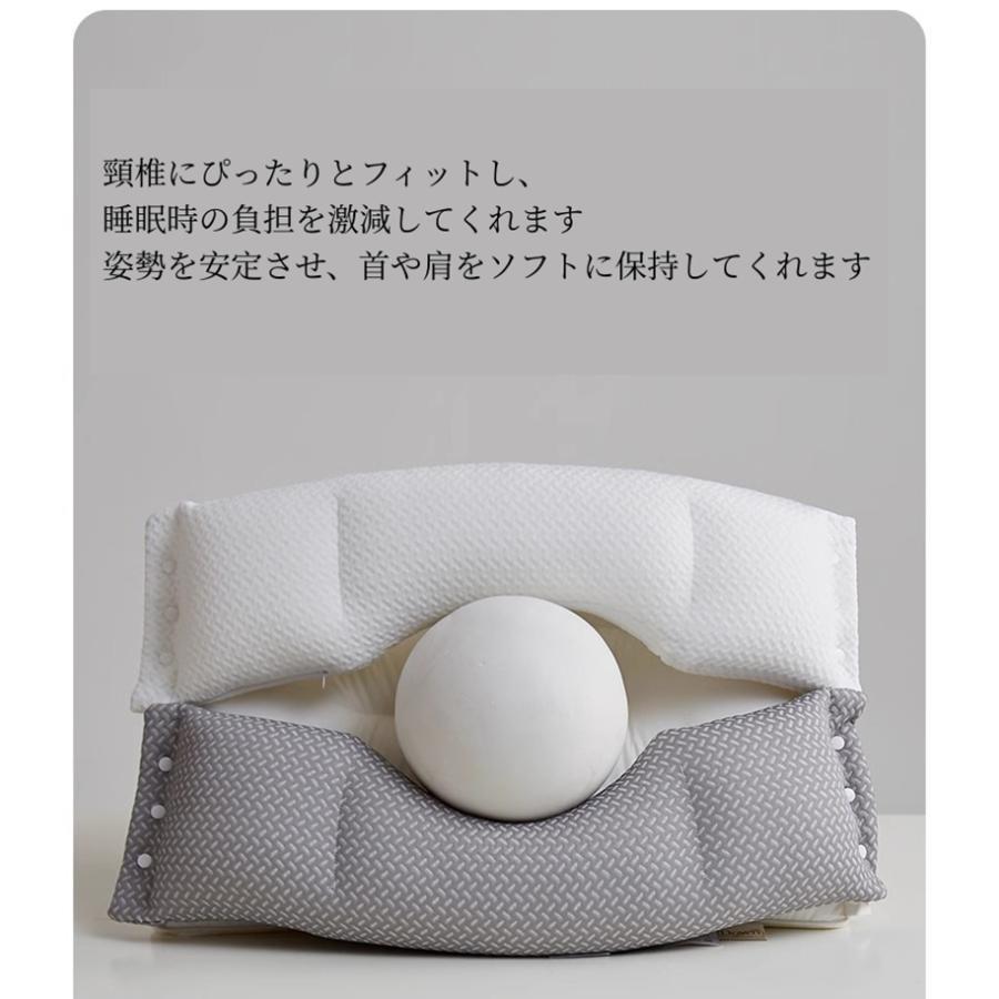 枕 肩こり 二段階高さ 首こり まくら マクラ 快眠枕 安眠枕 高反発枕