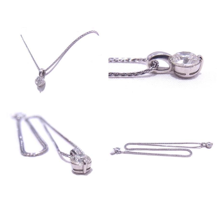 Pt850/900　プラチナ　ネックレス ダイヤモンド 1.016ct 【中古】【程度A】【ノーブランド】の画像