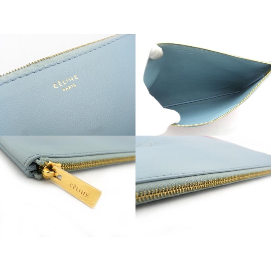 クラッチバッグ CELINE（セリーヌ） セリーヌ☆クラッチバッグ　バイカラー☆美品☆ヴィンテージ☆ハンドバッグ バイカラー ライト レザー ソロ バッグ