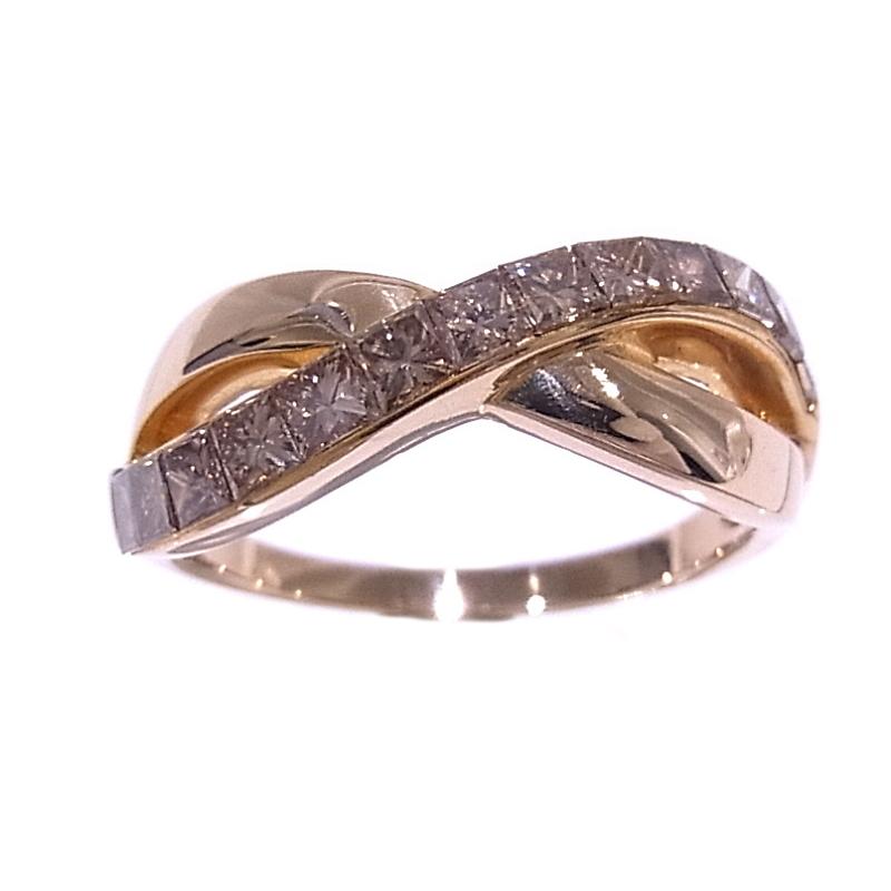 K18PG ピンクゴールド 指輪 ブラウンダイヤモンド ノーブランド リング  