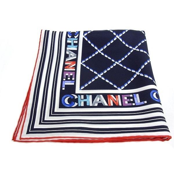 CHANEL シャネル スカーフ リボンスカーフ マルチカラー シルク100% レディース ココマーク 美品【本物保証】 CHANEL（シャネル） スカーフ シルク100％ レディース ココマーク