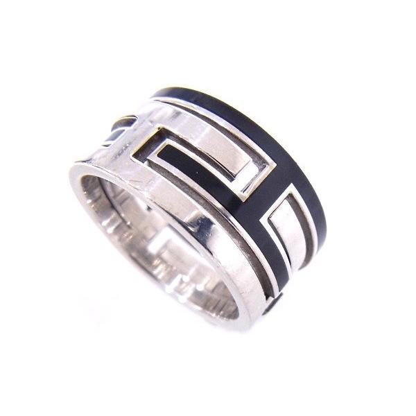 ❣️エルメス❣️HERMESムーブアッシュリング指輪【美品】シルバー×ブラック HERMES エルメス ムーブアッシュリング シルバー925 ブラック