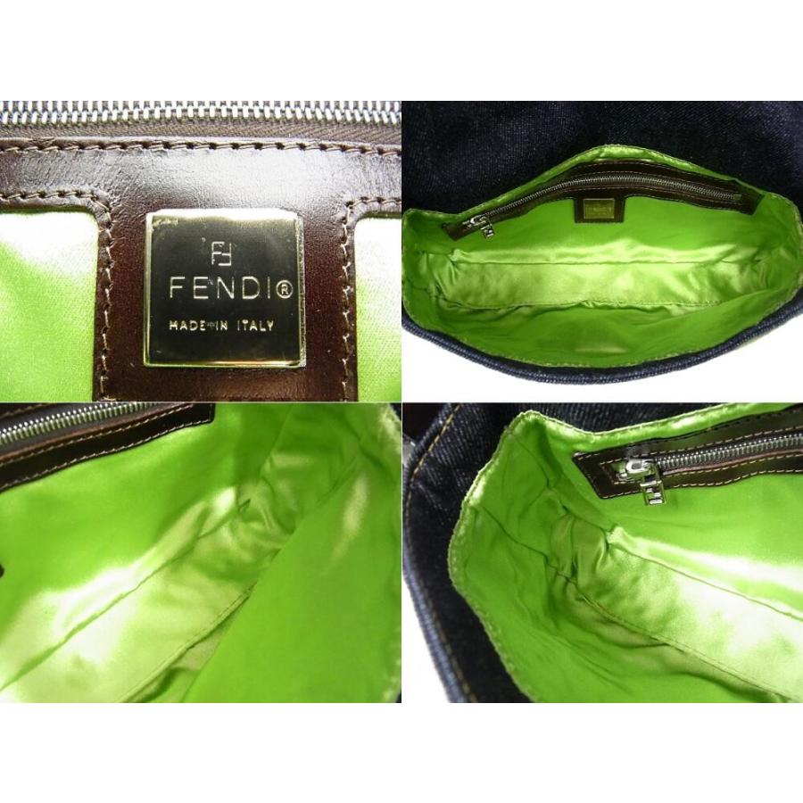 FENDI（フェンディ） マンマバゲット ハンドバッグ デニム/レザー