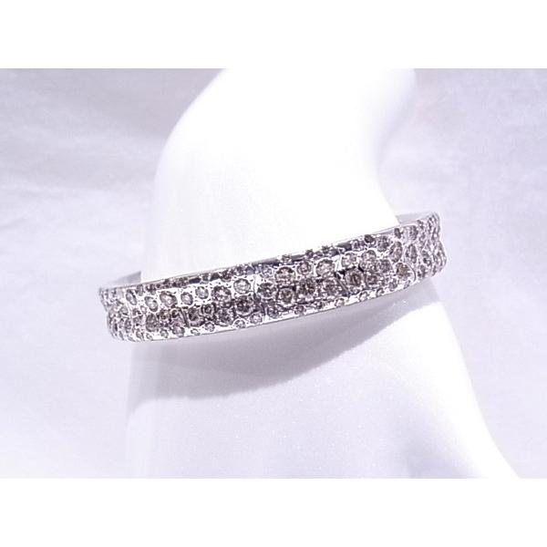 ダイヤモンドバンクル k18ホワイトゴールド 0.64カラット