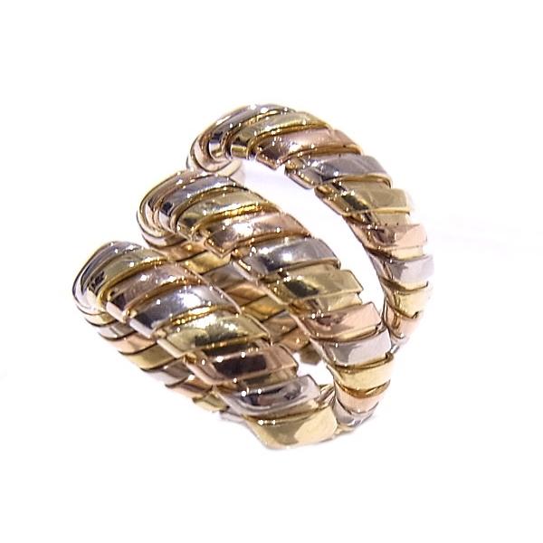 BVLGARI（ブルガリ） トゥボガスリング 3カラー 3連 750YG/WG/PG 18K