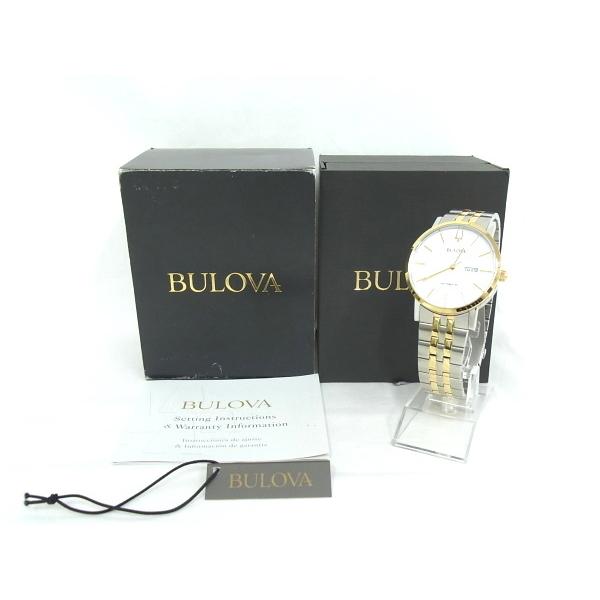 BULOVA 自動巻き腕時計 98C130 新品未使用 BULOVA（ブローバ） BULOVA 98C130 メンズ オートマチック デイデイト