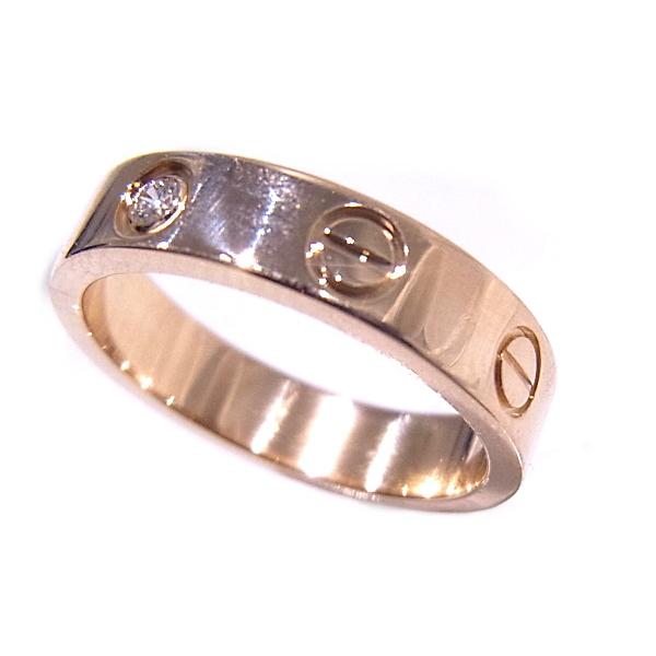 LOVE（Cartier） カルティエ Cartier ミニラブリング PG ダイヤモンド1 