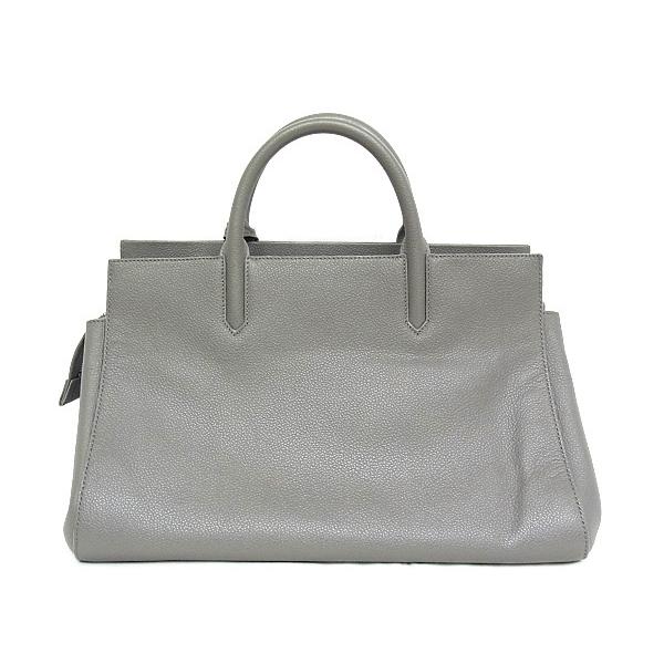 中古】イブサンローランハンドバッグ2WAYカバリヴゴーシュレザーグレー