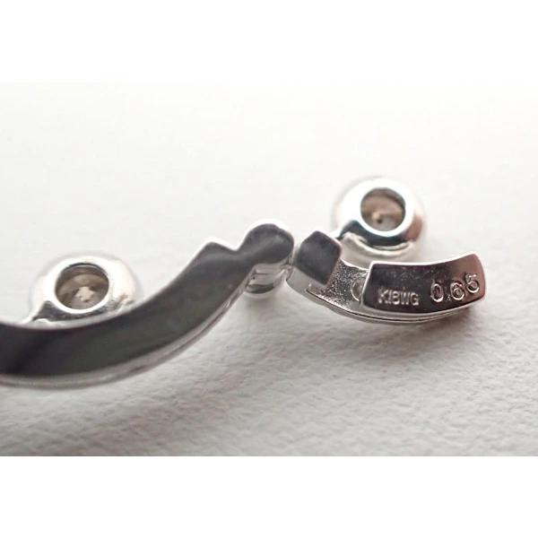 K18WG ホワイトゴールド ダイヤモンド ネックレス ブラウンダイヤモンド　ダイヤモンド 【中古】【程度A】【ノーブランド】の画像