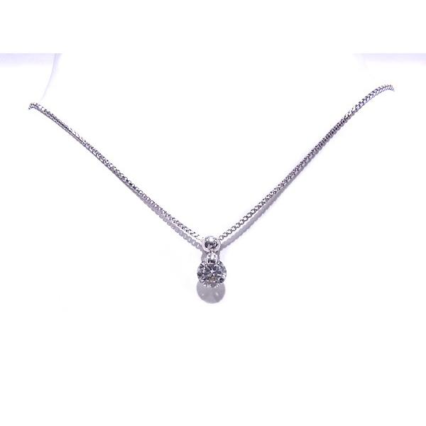 Pt850/900 プラチナ ネックレス ダイヤモンド 0.34ct 【中古】【程度A 