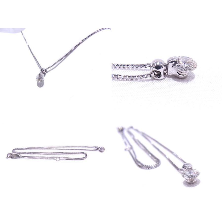 Pt850/900 プラチナ ネックレス ダイヤモンド 0.34ct 【中古】【程度A 