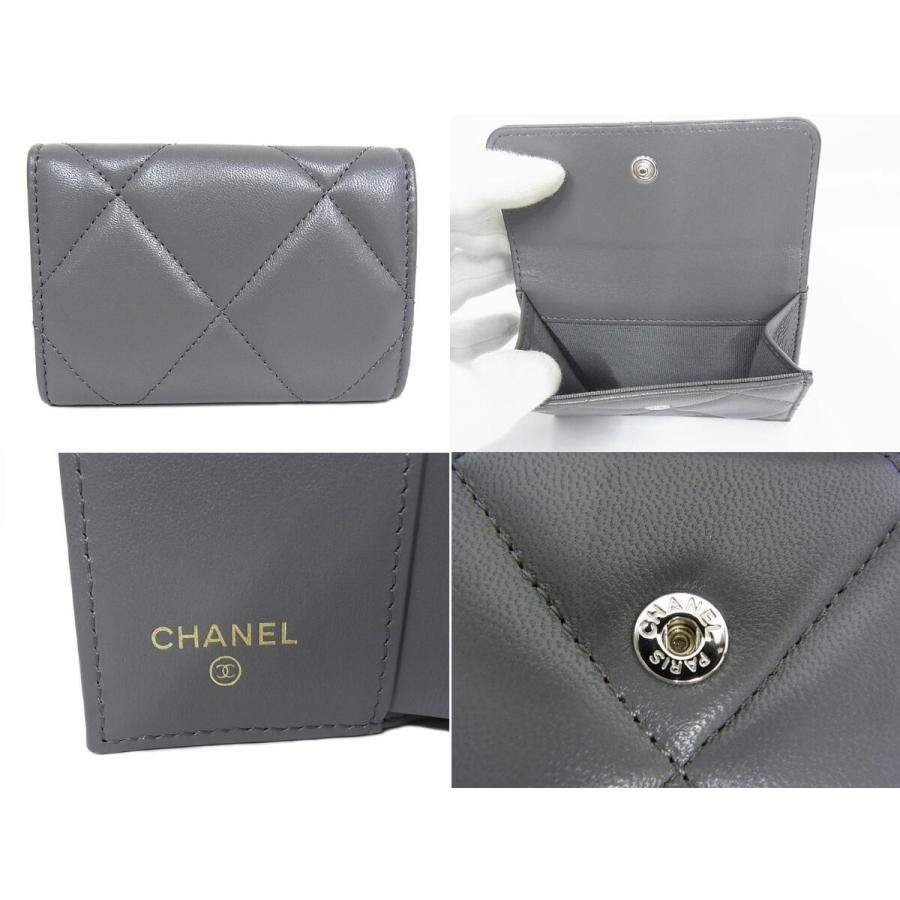 美品CHANELマトラッセ★クラシックフラップウォレット/ラムスキン三つ折財布 美品CHANEL マトラッセ三つ折り財布フラップウォレットラムスキン