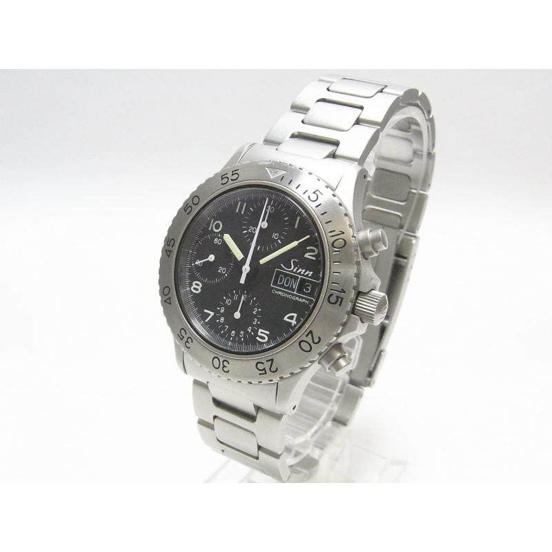 Sinn ジン 256.D クロノグラフ オートマチック メンズ 腕時計 ブラック