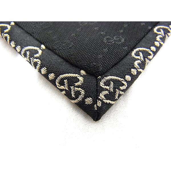新品　GUCCI グッチ　ネクタイ　ブラック　マイクロGG柄 GUCCI GUCCI グッチ ネクタイ マイクロGG GG柄 ブラック 【未