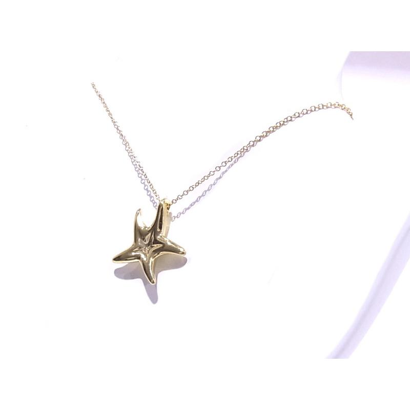 ティファニー　TIFFANY&CO　ヒトデ　ネックレス ペンダント　18K　750　YG　スターフィッシュ 【中古】【程度A+】【極上美品】の画像