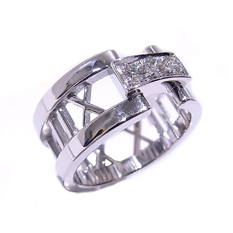 Tiffany Atlas ティファニー TIFFANY&Co K18 18K WG 750 アトラス 3P 