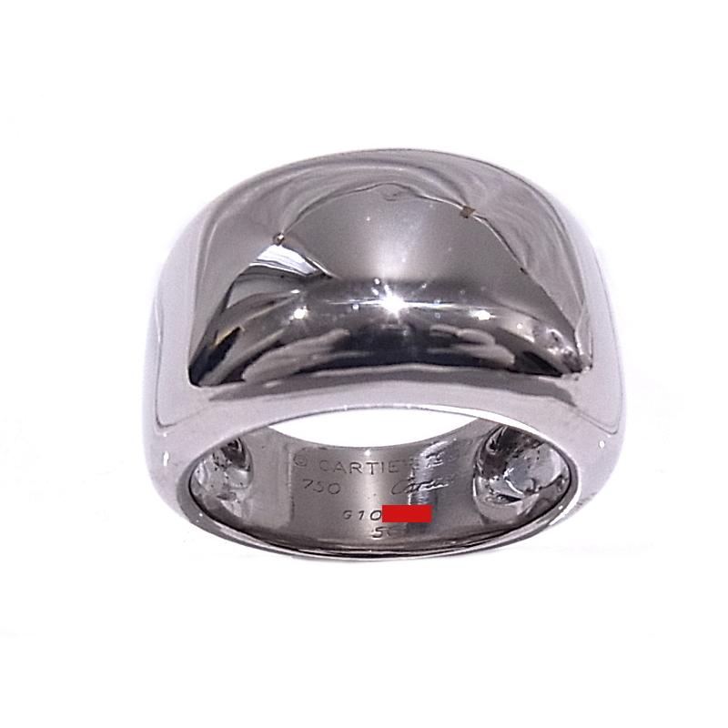 Cartier カルティエ ヌーベルバーグリング 指輪 750 K18WG ホワイト 