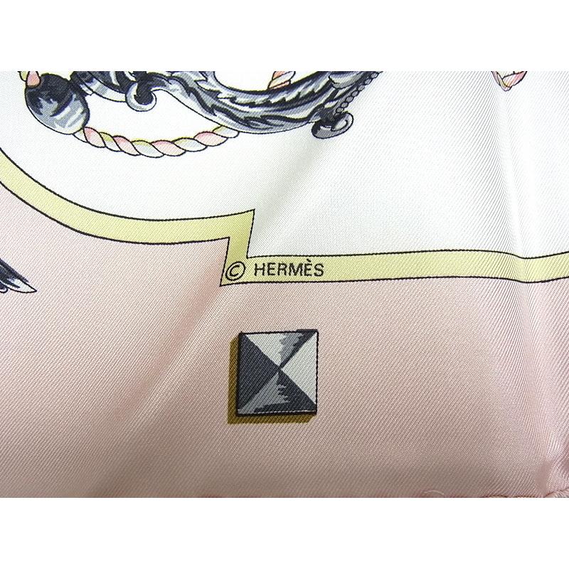 エルメス HERMES スカーフ シルク100％ レディース カレ90 ピンク
