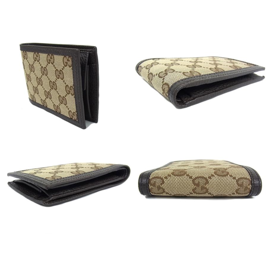 木染ページ グッチGG柄 アウトレット 黒 メンズ 二つ折り財布 292534 GUCCI