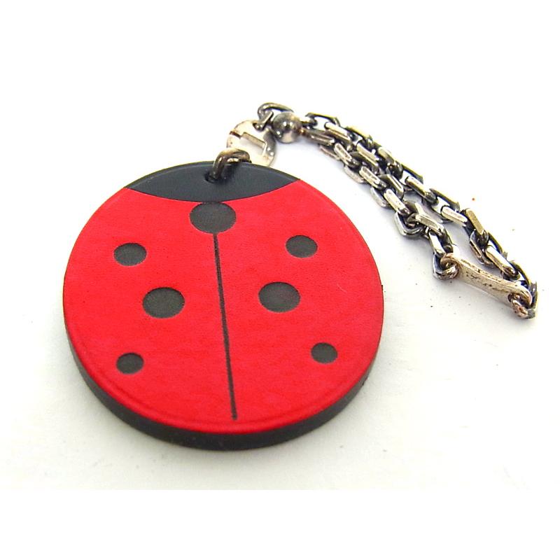 ＨＥＲＭＥＳ　エルメス てんとう虫 キーリング キーホルダー エルメス てんとう虫 キーチェーン キーホルダー 小物 レザー ブラック